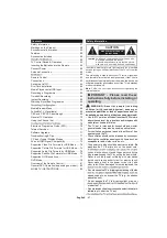 Preview for 2 page of Teleco TEV20D Operating Instructions Manual