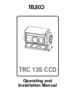 Teleco TRC 13S CCD Operating And Installation Manual preview