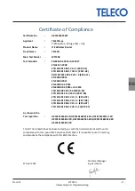 Preview for 51 page of Teleco WFT400 Installation Manual And User'S Manual