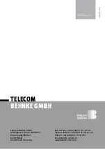 Preview for 72 page of Telecom Behnke 20-0040-IP Manual