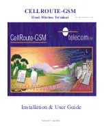 Preview for 1 page of Telecom FM CELLROUTE-GSM Installation & User Manual