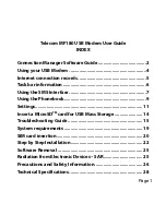 Telecom MF180 User Manual preview