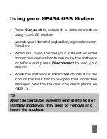 Preview for 12 page of Telecom MF636 User Manual