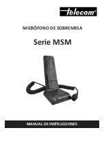 Предварительный просмотр 1 страницы Telecom MSM Series Instruction Manual