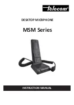 Предварительный просмотр 5 страницы Telecom MSM Series Instruction Manual