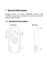 Предварительный просмотр 5 страницы Telecom SmartGPS Mini User Manual