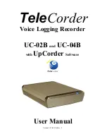 TeleCorder UC-02B User Manual preview