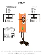 Предварительный просмотр 22 страницы Telecrane F21-2D Manual