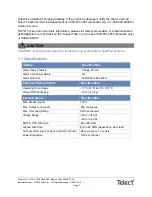 Preview for 2 page of Telect 009-7000-0104 Installation Manual
