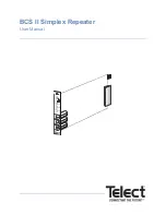 Telect BCS II SIMPLEX User Manual preview