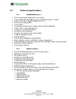 Preview for 15 page of Teledata s.r.l. ONEMINI User And Installation Manual