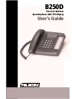 Teledex B250D User Manual preview