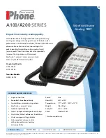 Preview for 1 page of Teledex iPhone 200 series Specification Sheet