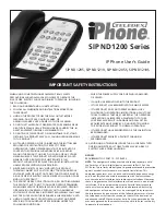 Preview for 1 page of Teledex iPhone SIP ND1205 User Manual