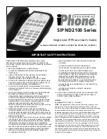 Teledex iPhone SIP ND2100 Series s User Manual preview