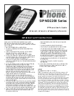 Teledex iPhone SIP ND2205 User Manual preview