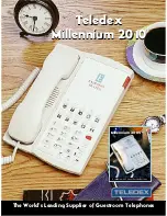 Preview for 1 page of Teledex MILLENNIUM 2010 Specifications