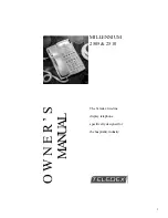 Teledex MILLENNIUM 2505 Owner'S Manual preview