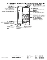 Preview for 3 page of Teledex Opal Series 1000 User Manual