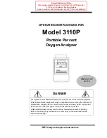 Preview for 1 page of Teledyne Analytical Instruments 3110P Operating Instructions Manual