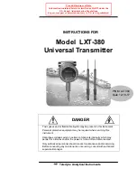 Preview for 1 page of Teledyne Analytical Instruments LXT-380 Instructions Manual