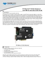 Предварительный просмотр 1 страницы Teledyne Lecroy Everywhereyoulook PCI Express 5.0 Slot Interposer User Manual And Quick Start Manual