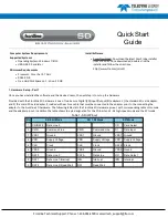 Preview for 1 page of Teledyne Lecroy Frontline SD Quick Start Manual