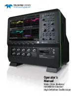 Teledyne Lecroy HDO8000 Operator'S Manual preview