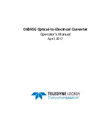 Preview for 3 page of Teledyne Lecroy OE695G Operator'S Manual