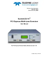 Teledyne Lecroy Summit Z2-16 User Manual предпросмотр