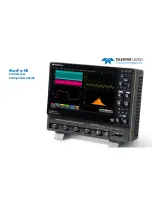 Teledyne Lecroy WavePro HD series Getting Started Manual preview