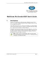 Preview for 5 page of Teledyne RD Instruments WorkHorse Rio Grande ADCP Operation & User’S Manual