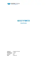 Preview for 1 page of Teledyne SP Devices ADQ7-FWATD User Manual