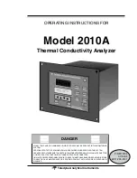 Preview for 1 page of Teledyne 2010A Operating Instructions Manual