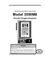 Teledyne 3000MB Operating Instructions Manual preview