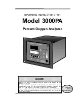 Preview for 1 page of Teledyne 3000PA Operating Instructions Manual