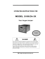 Preview for 1 page of Teledyne 3000ZA-3X Operating Instructions Manual