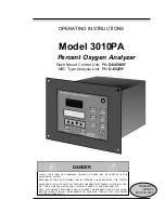 Teledyne 3010PA Operating Instructions Manual preview