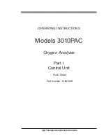 Предварительный просмотр 9 страницы Teledyne 3010PAC Operating Instructions Manual