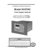 Предварительный просмотр 1 страницы Teledyne 3010TAC Operating Instructions Manual