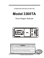 Предварительный просмотр 1 страницы Teledyne 3300TA Operating Instructions Manual