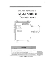 Teledyne 5000BF Operating Instructions Manual preview