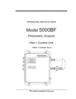 Preview for 5 page of Teledyne 5000BF Operating Instructions Manual