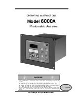 Preview for 1 page of Teledyne 6000A Operating Instructions Manual