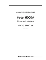 Preview for 5 page of Teledyne 6000A Operating Instructions Manual