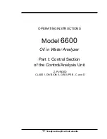 Preview for 5 page of Teledyne 6600 Operating Instructions Manual