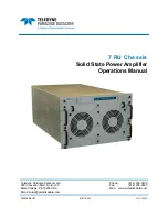 Teledyne 7 RU Chassis Operation Manual preview