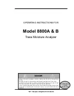 Preview for 1 page of Teledyne 8800A Operating Instructions Manual