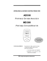 Предварительный просмотр 1 страницы Teledyne AD300 Operating/Service Instructions Manual