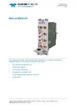 Preview for 1 page of Teledyne ADQ8-4X Manual